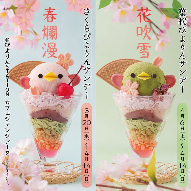 さくらぴよりんサンデー2種販売開始について