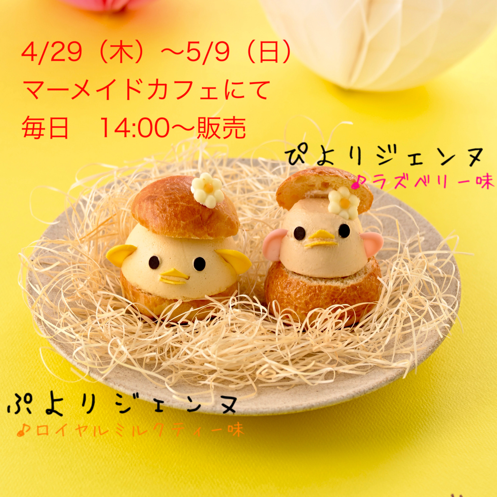 ぴよりんとぷよりんがお散歩